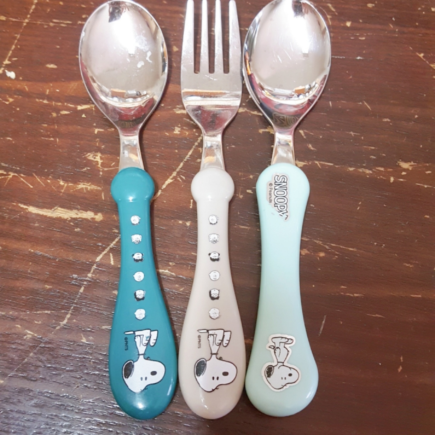 Snoopy spoon & fork😆