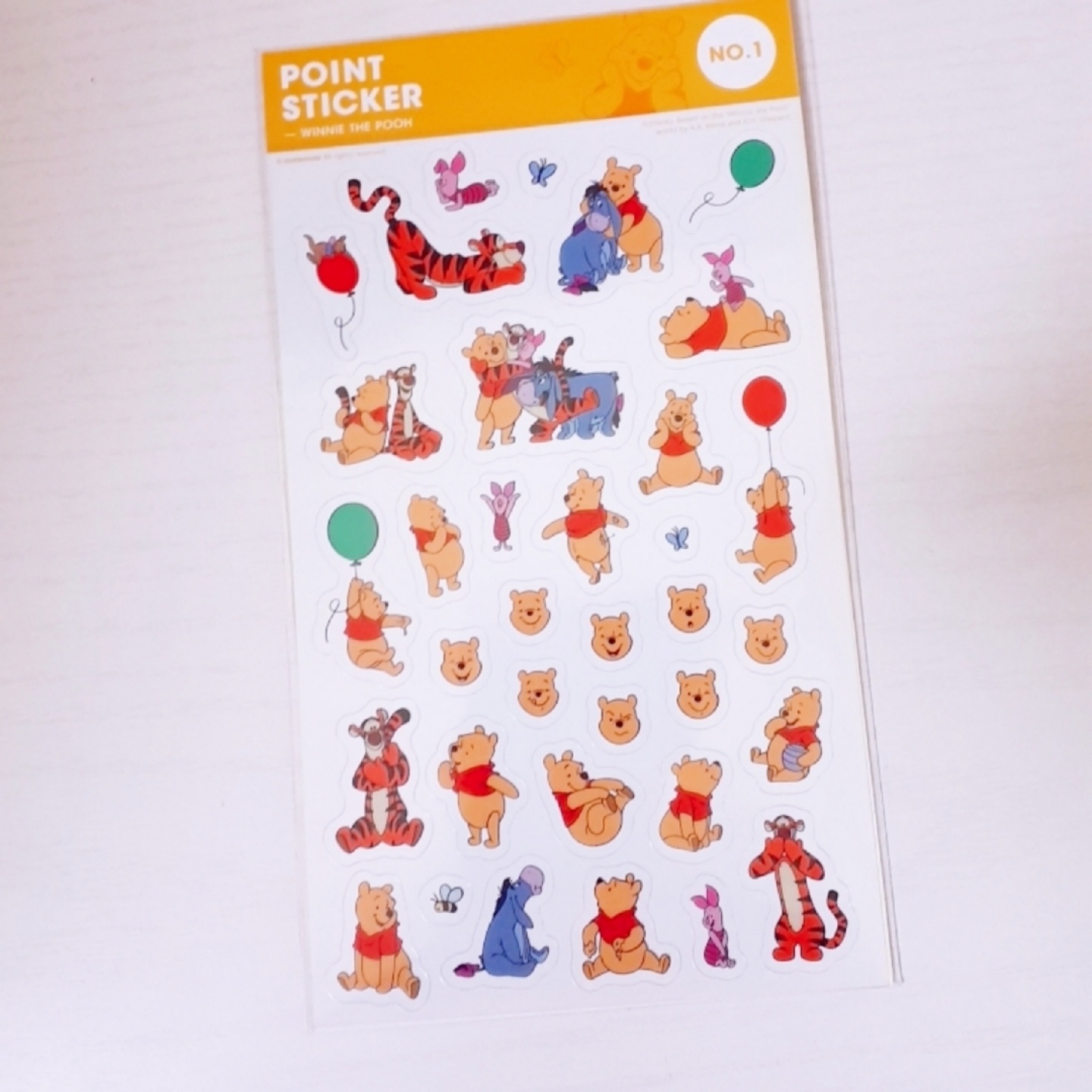 winnie the pooh  포인트 스티커
