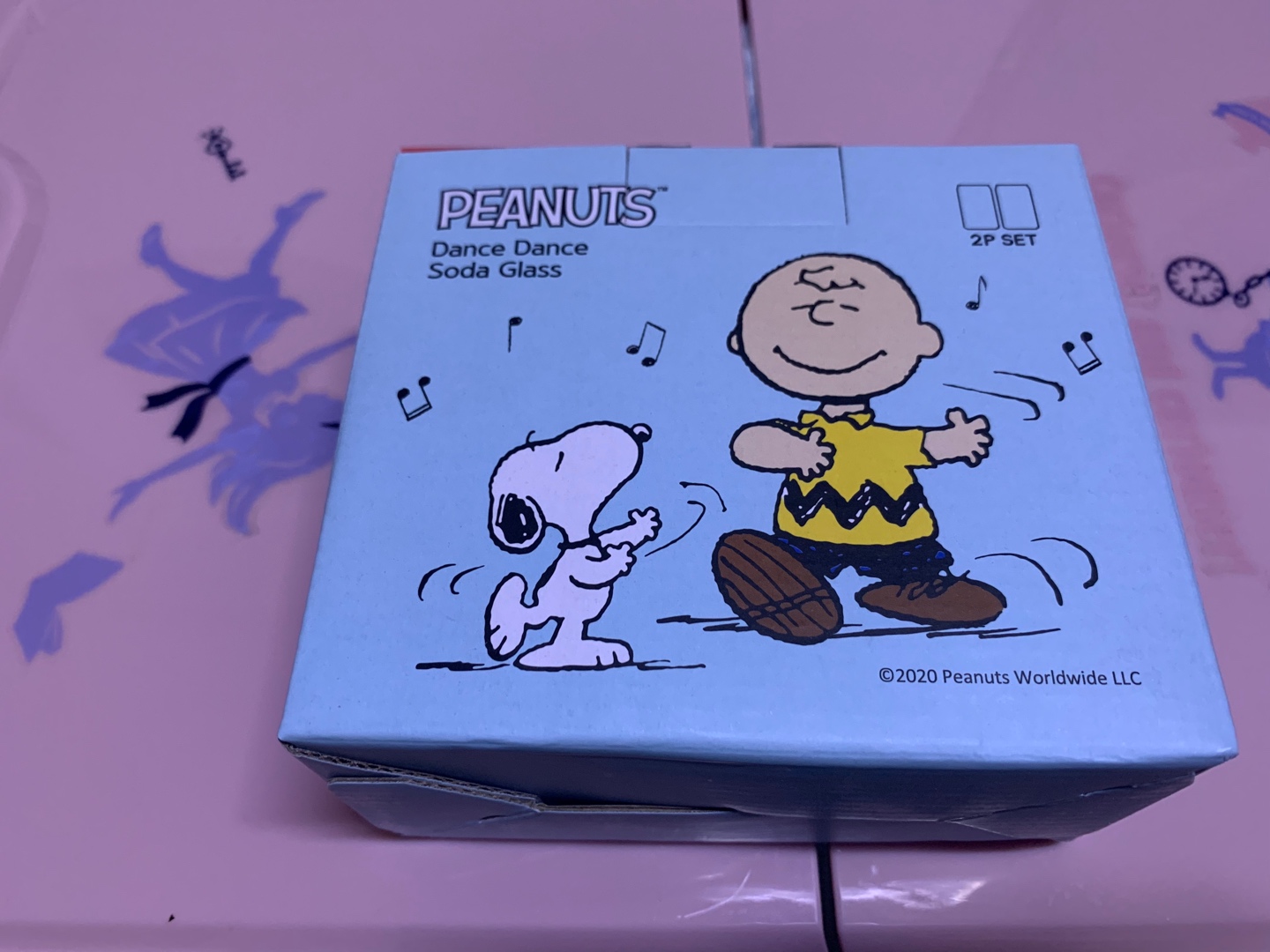 피너츠(스누피) 댄스댄스글라스(유리컵)