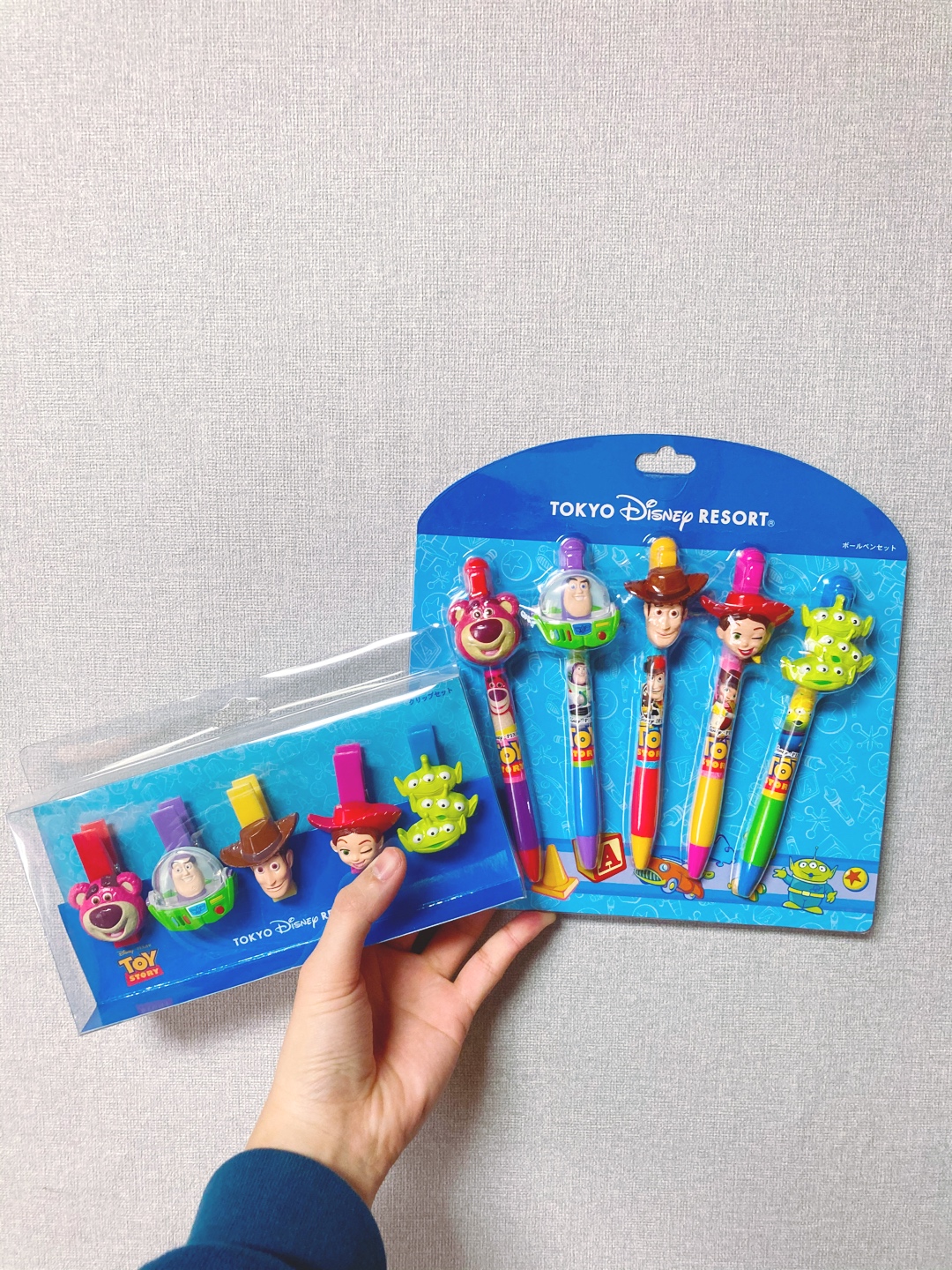 도쿄 디즈니 토이스토리 볼펜 set & 집게 set