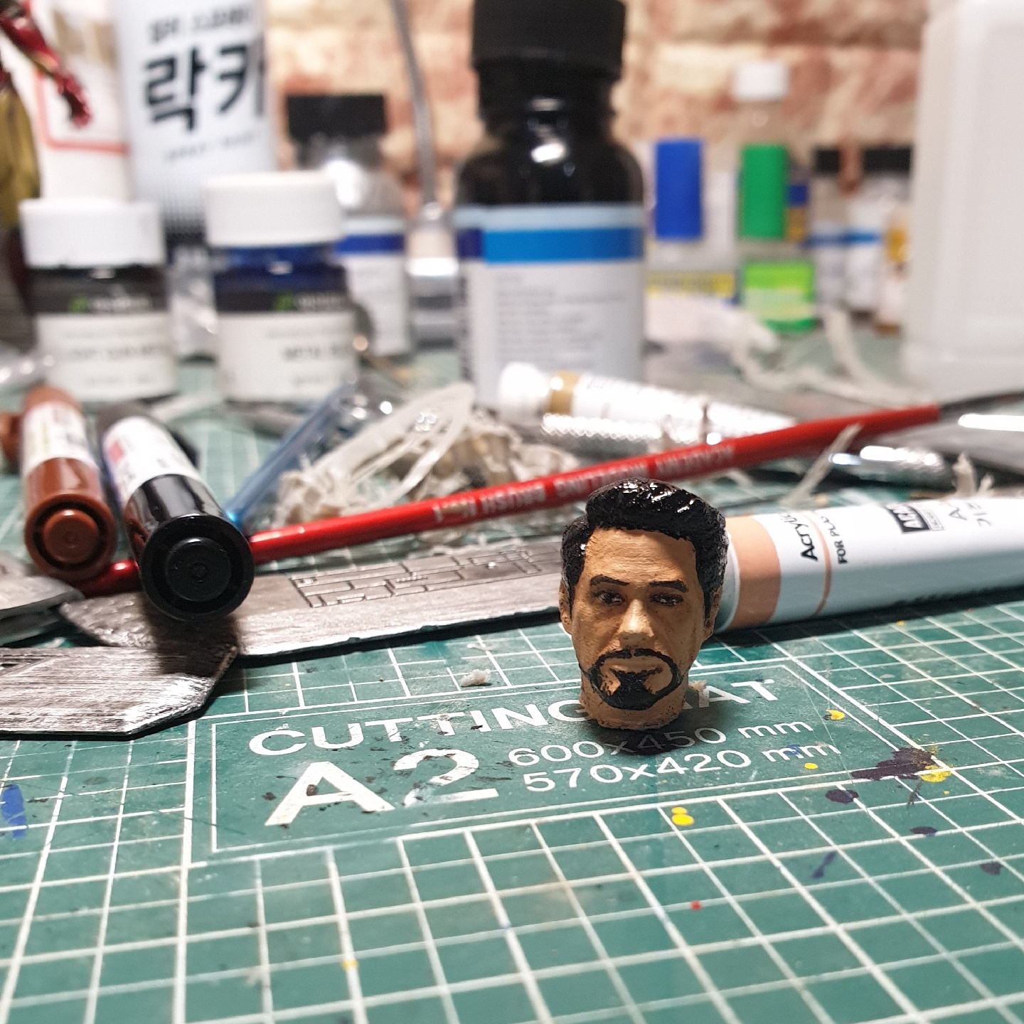 토니스타크 헤드 도색