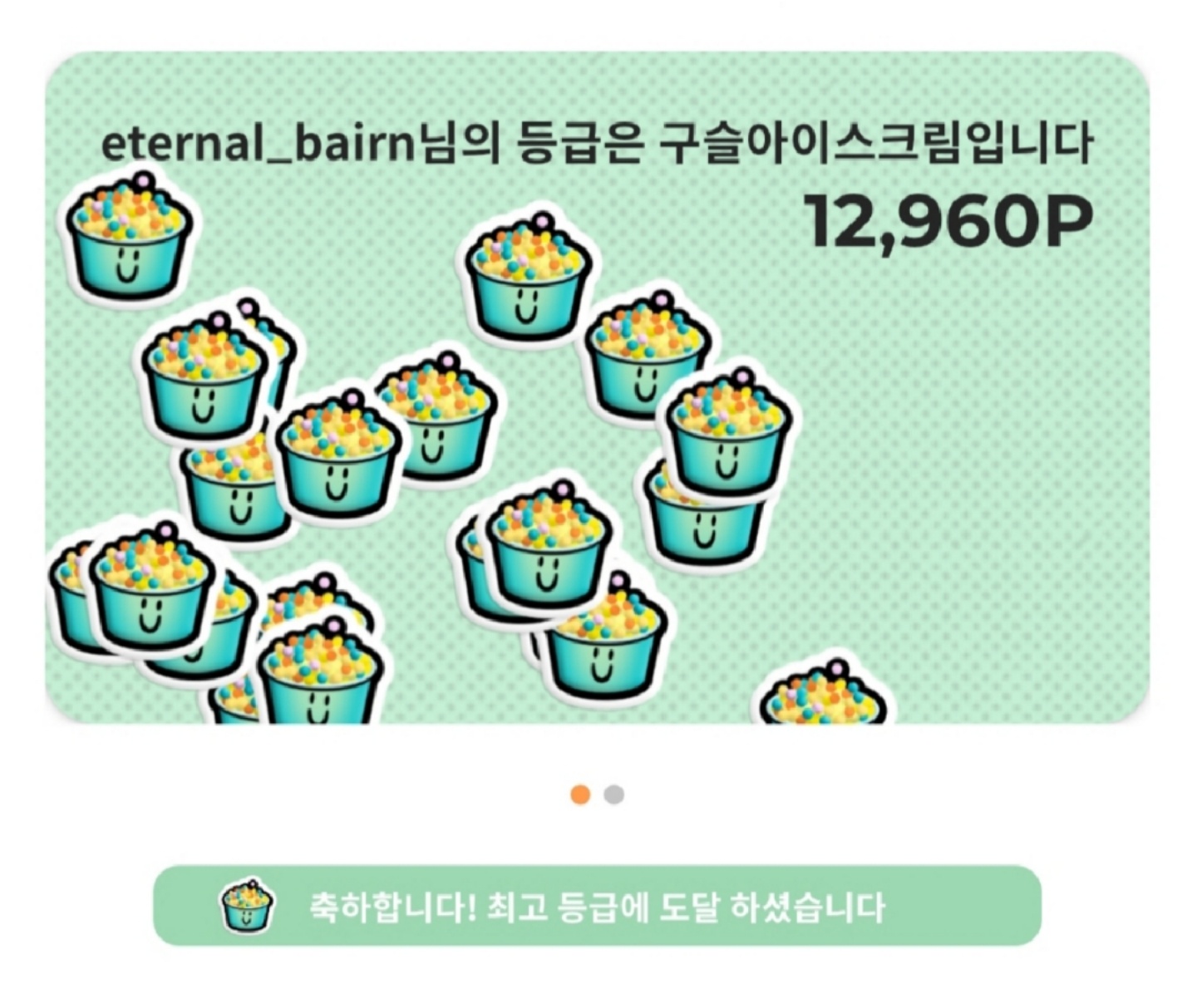 🙋🏻‍♀️최고 등급 달성