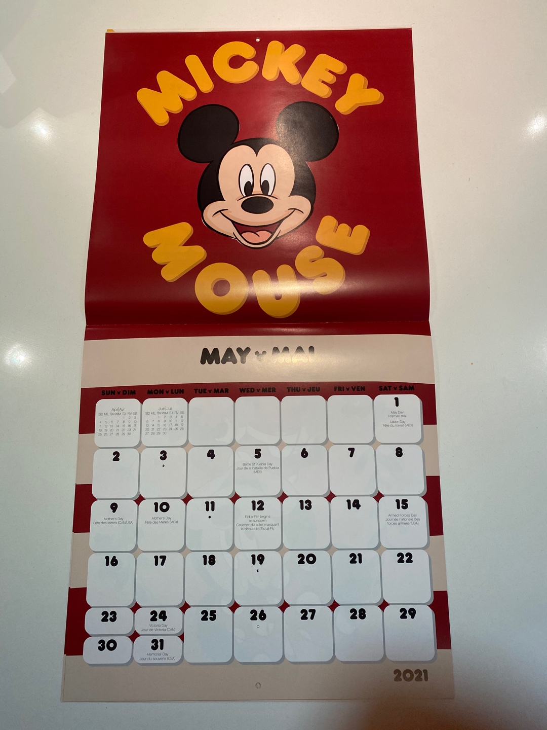 2021 Mickey&Minnie Calendar