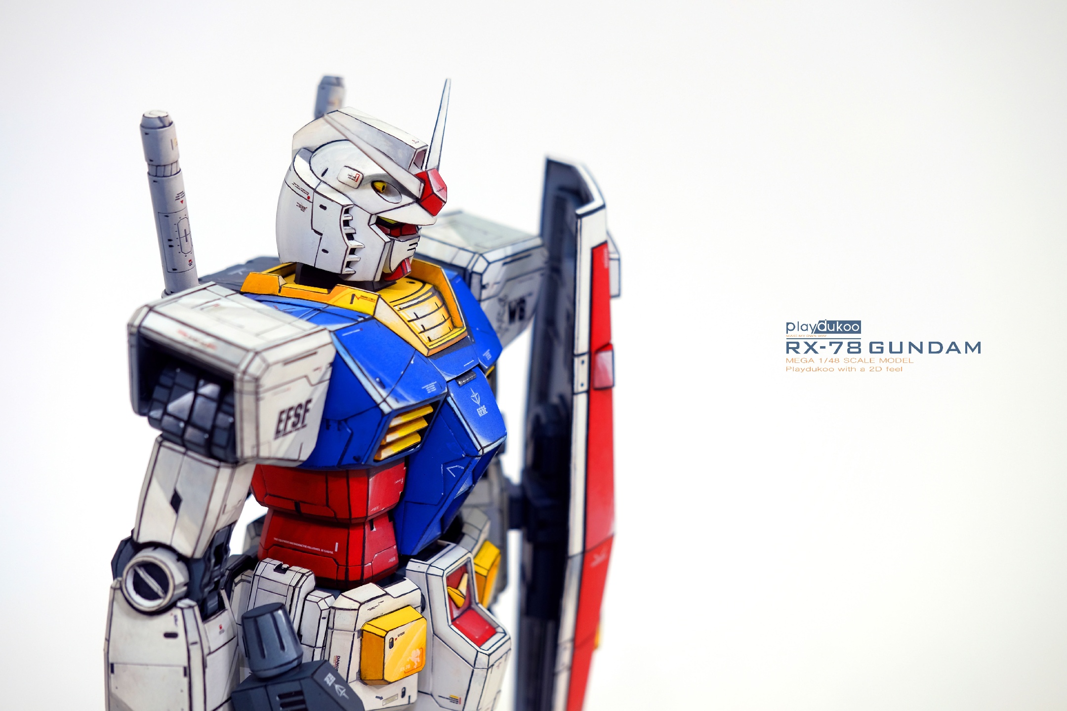 메가사이즈 1/48 RX-78 GUNDAM, 2D애니도색