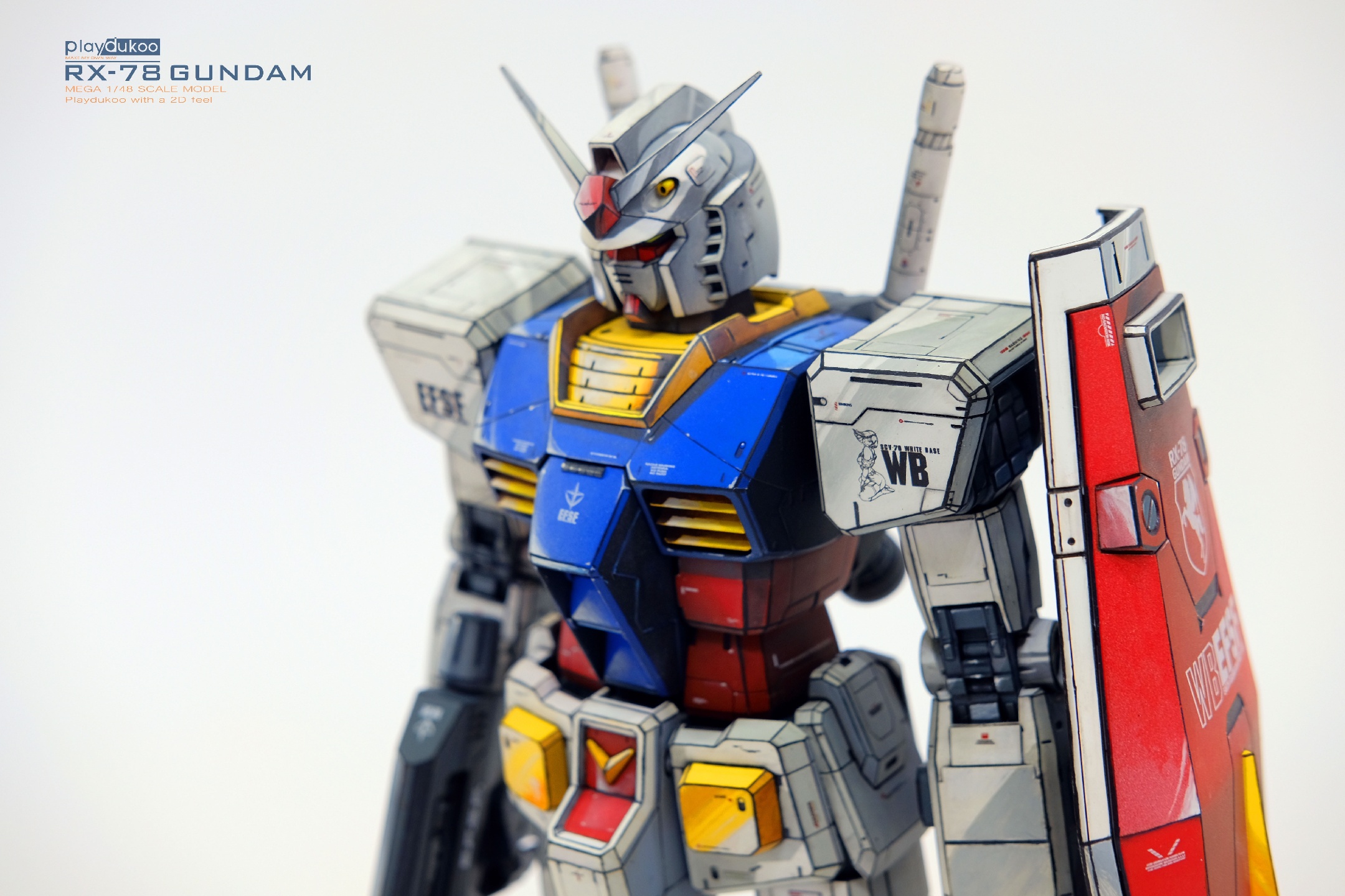 메가사이즈 1/48 RX-78 GUNDAM, 2D애니도색