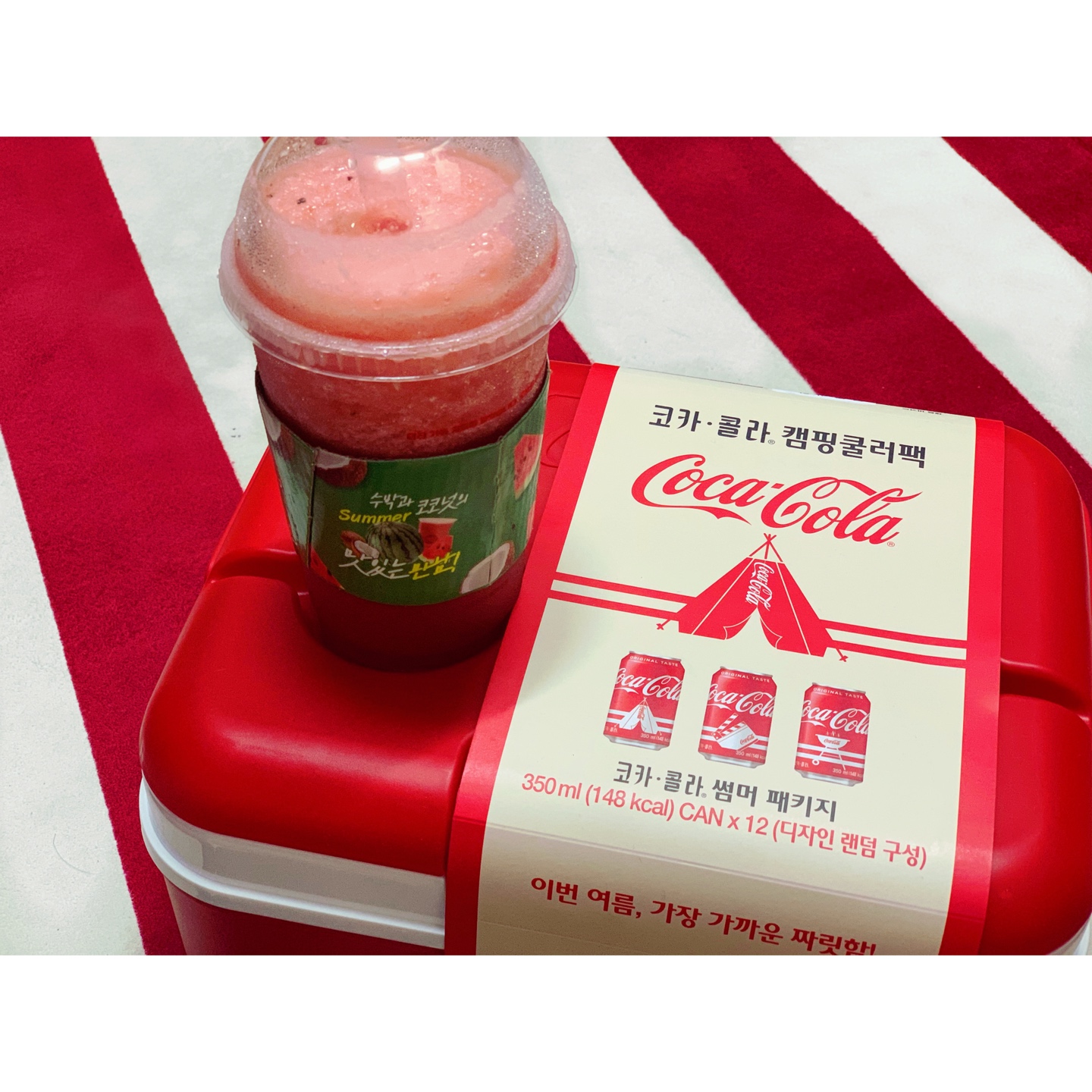 코카콜라 캠핑쿨러팩
