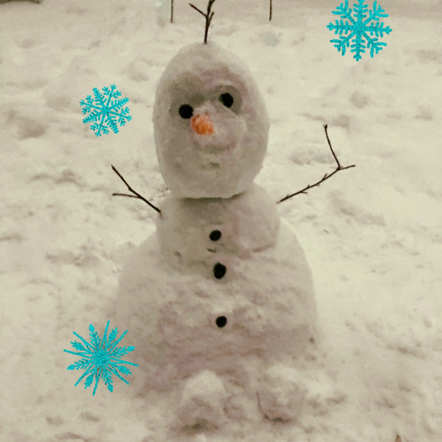 오빠랑 만든 올라프!☃️