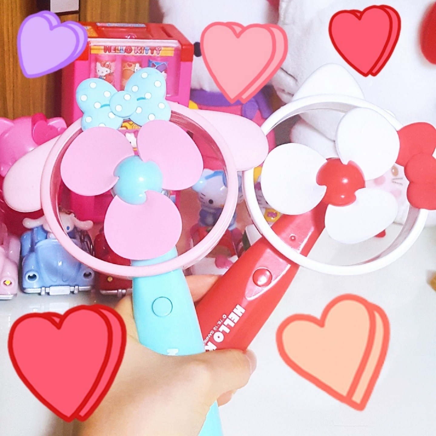 🌸 마이멜로디와 키티 🌸
손풍기 세트