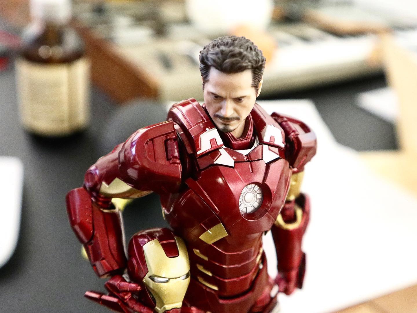 S.H.Figuarts 아이언맨 마크7과 플래시백 커스텀 헤드