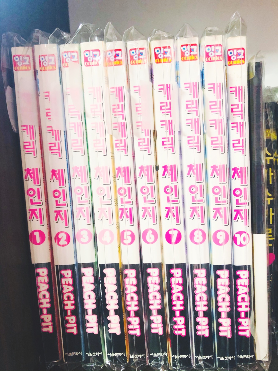 캐릭캐릭체인지 굿즈들