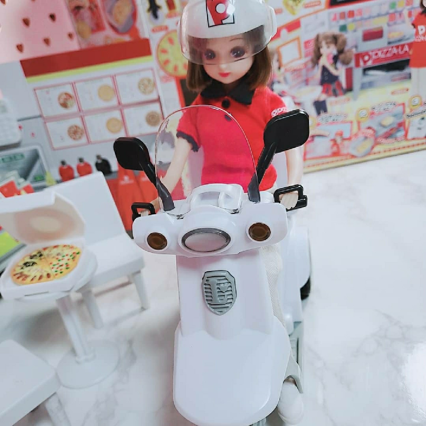 온라인도 별로 판매가 없는 엄청비싸다는 리카짱 피자배달 피자라!!등장!!피자점원 리카까지 풀셋♡♡♡♡♡♡♡장착!!!