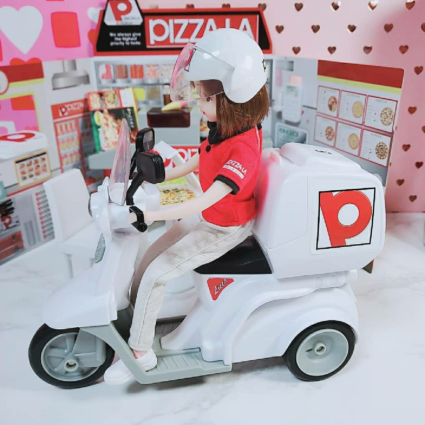 온라인도 별로 판매가 없는 엄청비싸다는 리카짱 피자배달 피자라!!등장!!피자점원 리카까지 풀셋♡♡♡♡♡♡♡장착!!!
