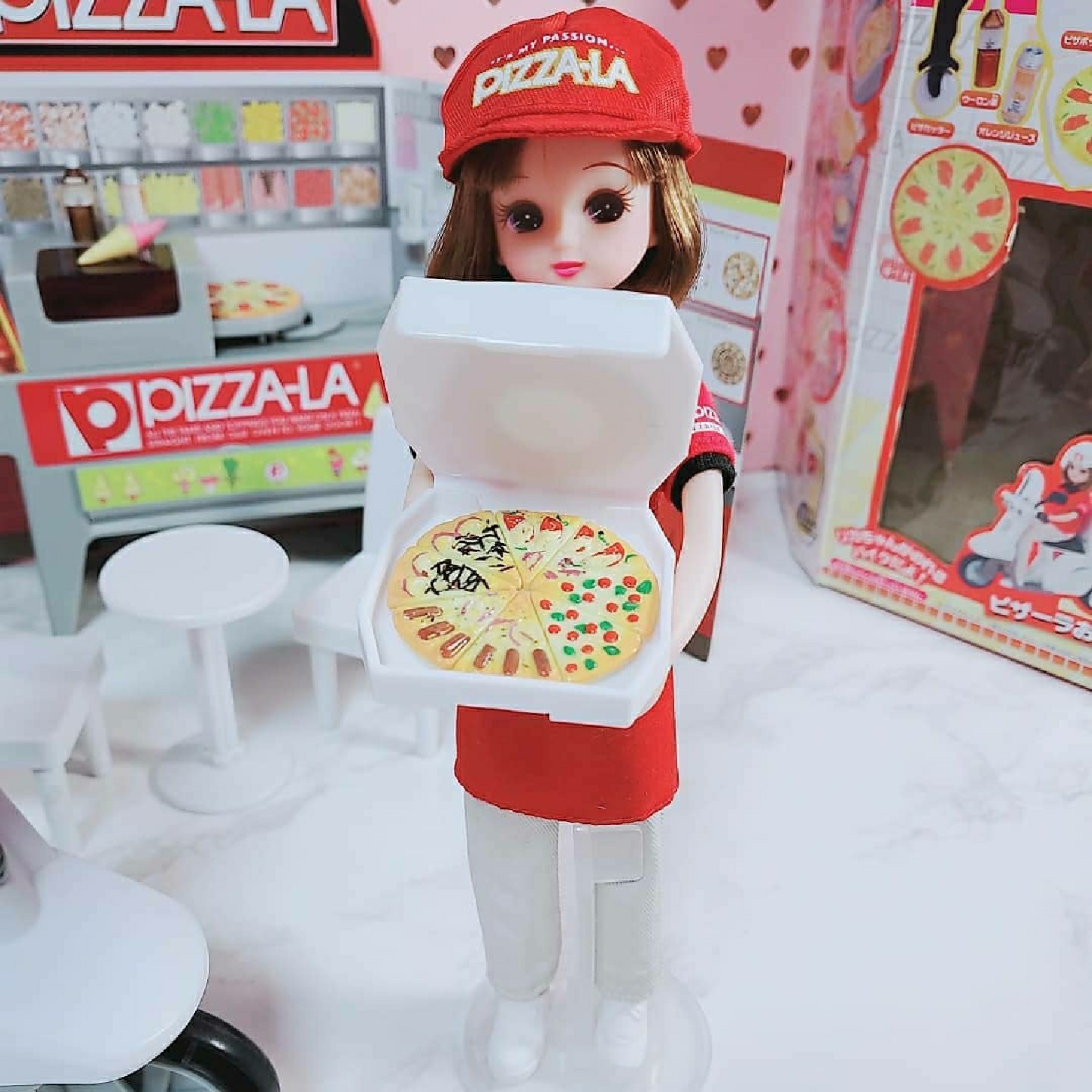 온라인도 별로 판매가 없는 엄청비싸다는 리카짱 피자배달 피자라!!등장!!피자점원 리카까지 풀셋♡♡♡♡♡♡♡장착!!!