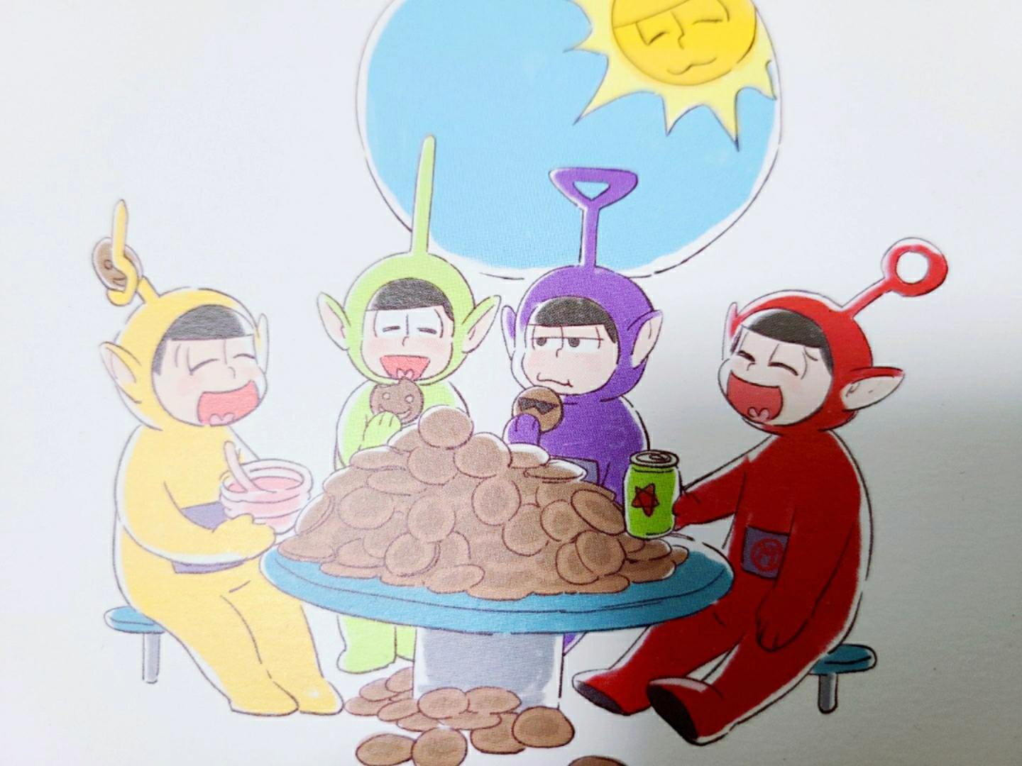 텔레토비×오소마츠상 엽서