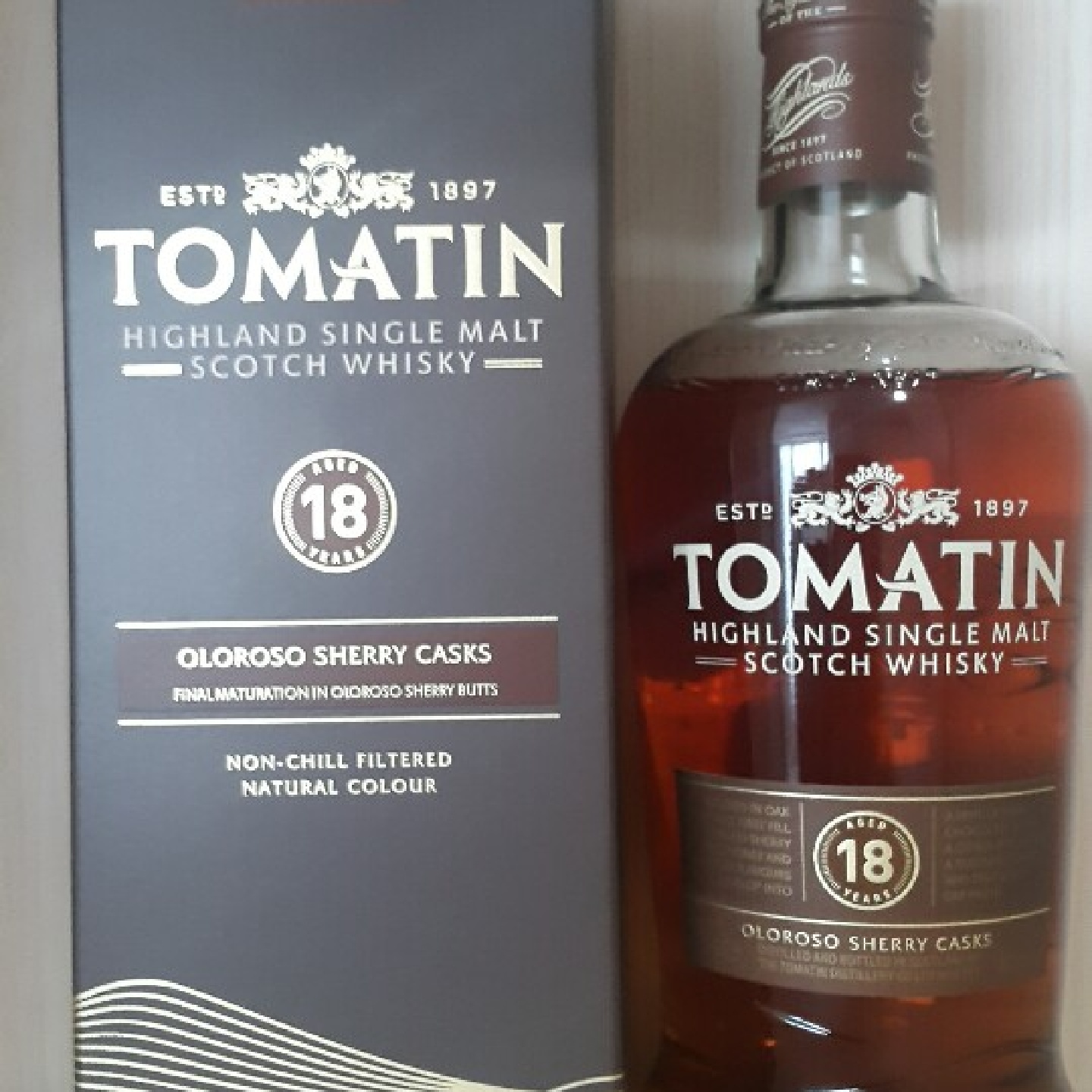 Tomatin 18 years oloroso sherry cask, 46%