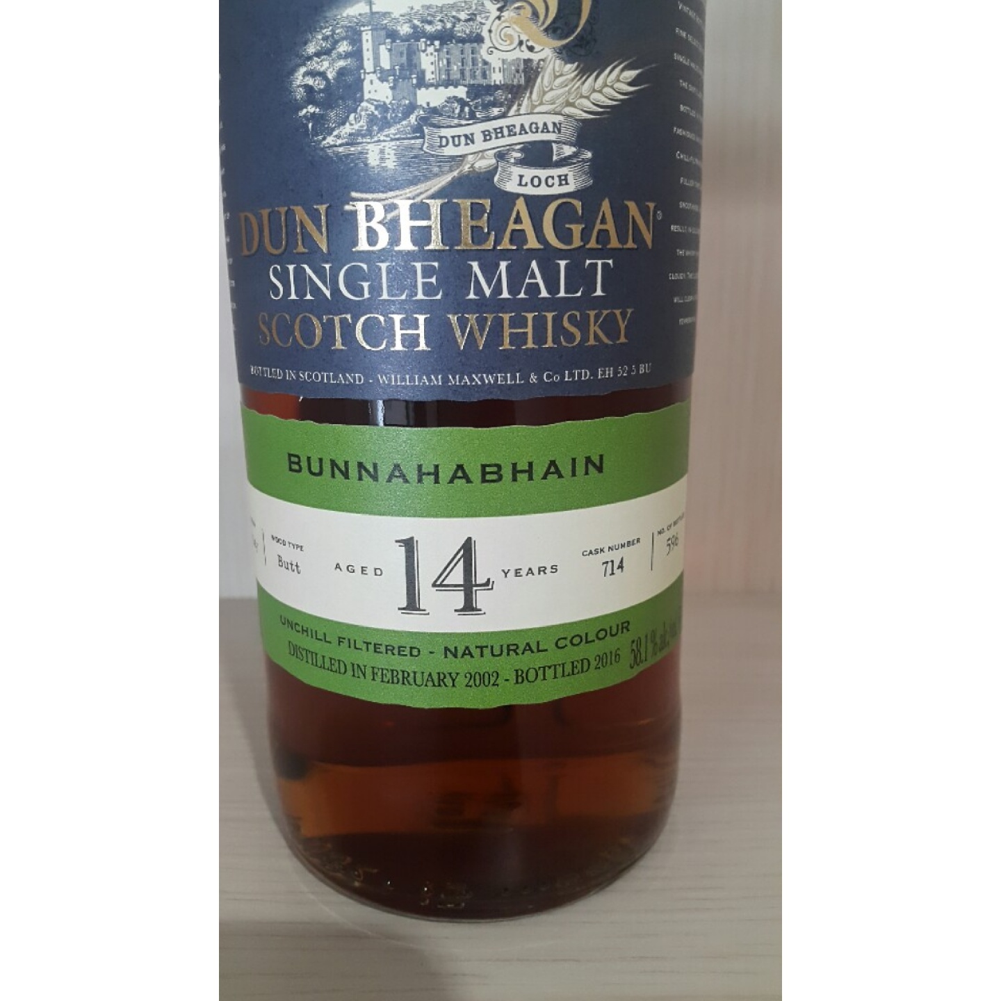 Bunnahabhain 14 years, 58.1%