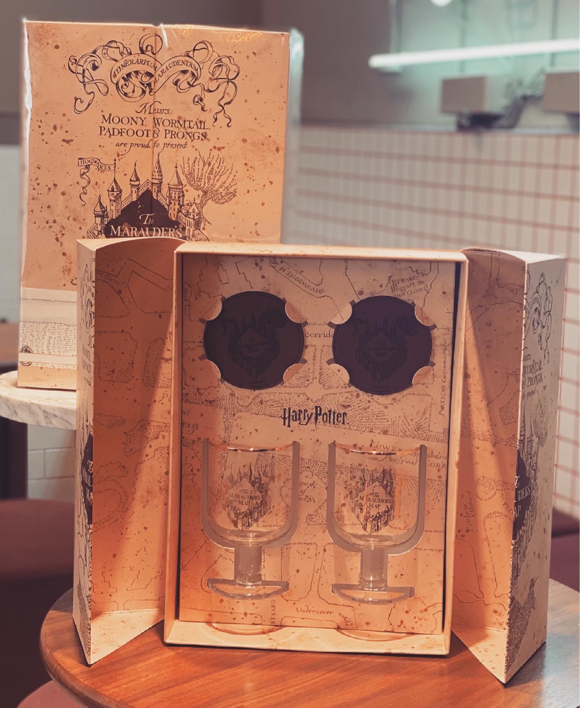씨네샵 해리포터 글라스 set