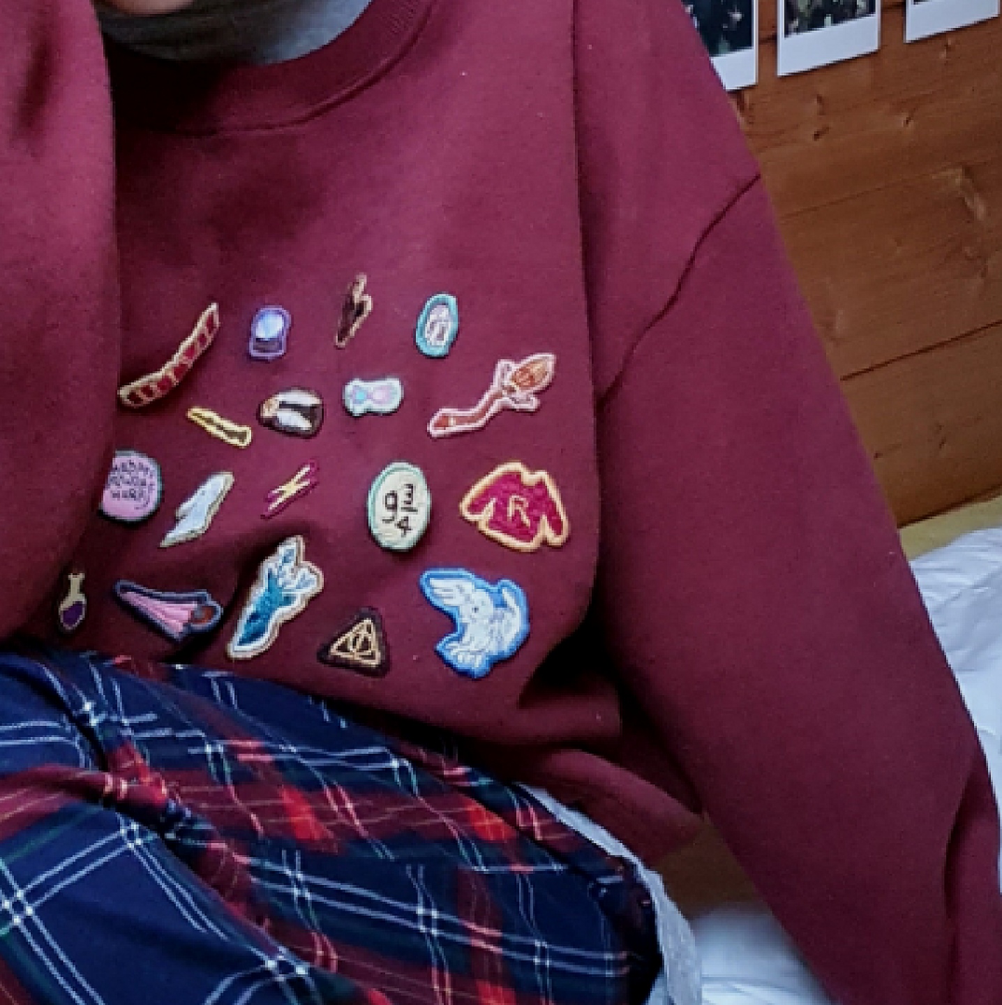 해리포터 자수 맨투맨 드디어 입고 다니는 중❤
