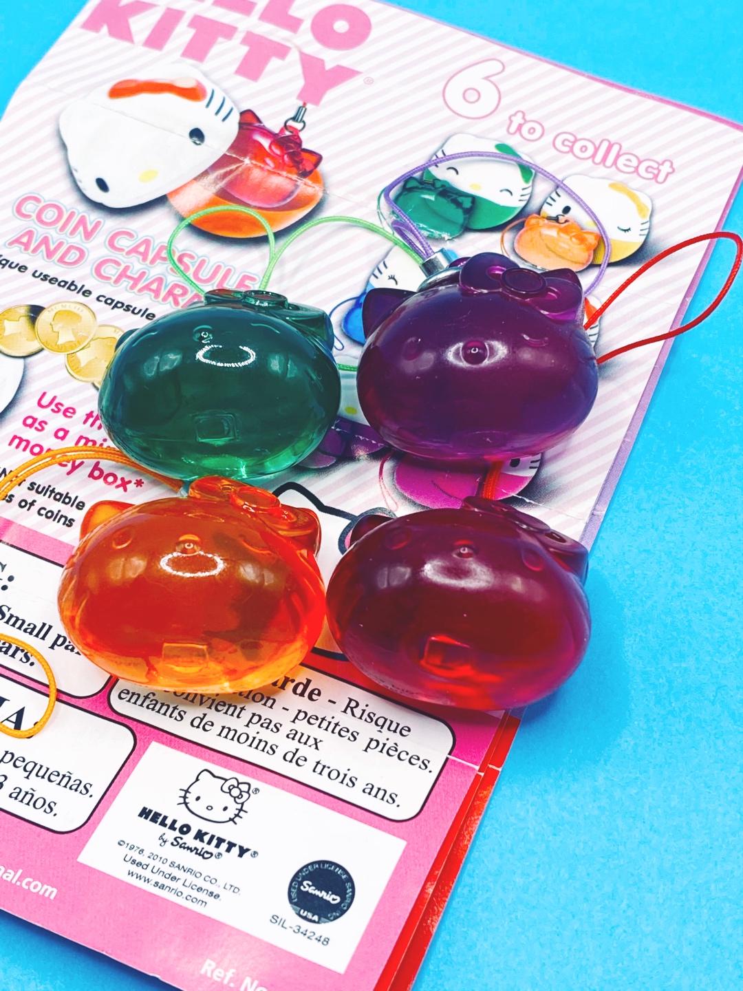 [takara tomy arts/gacha] Hello kitty Coin capsule and Charm(2010)