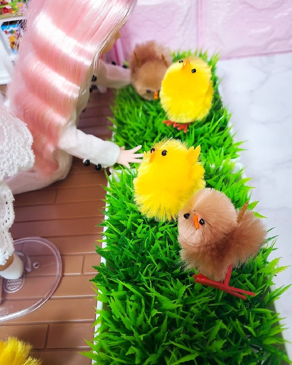 삐약삐약~부활절이 다가온다고 뿅아리와 메추리가 등장하네요❤
너무 긔여워서 샀어용❤