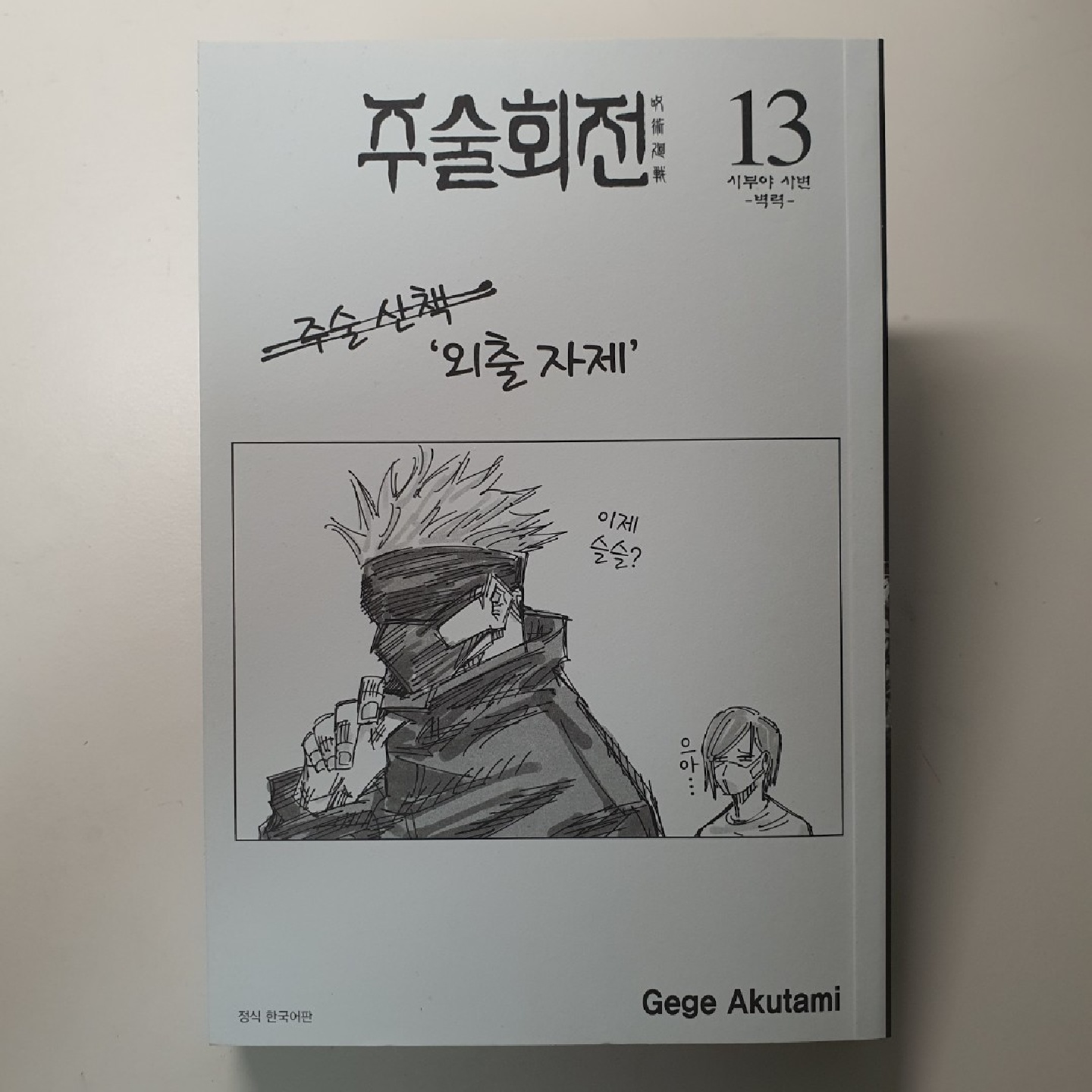 주술회전 13권 초한정판 부록
