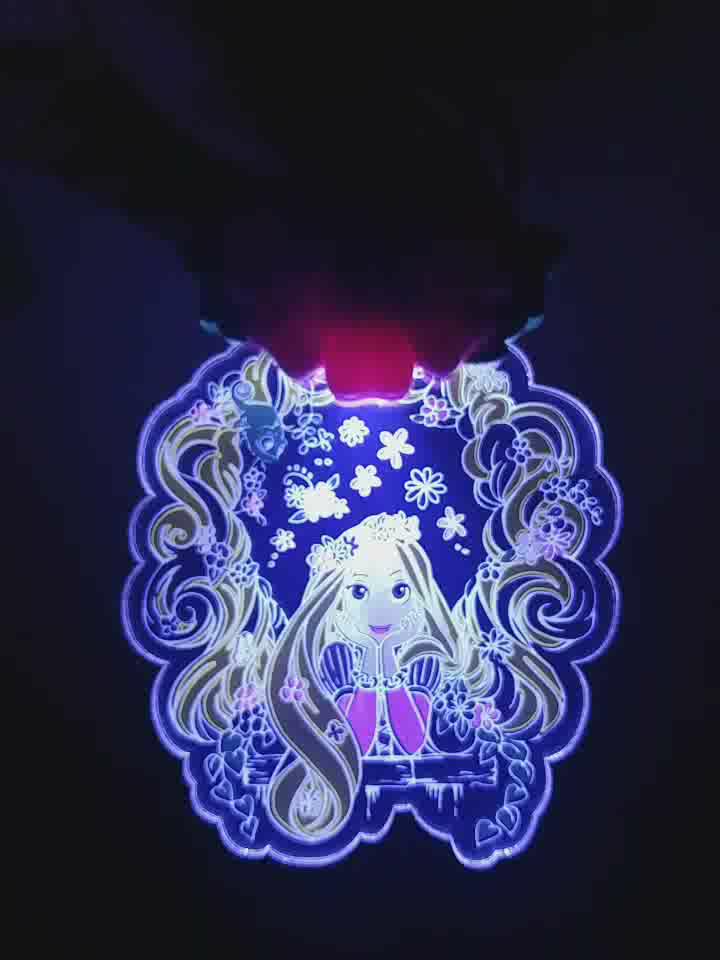 라푼젤 LED목걸이