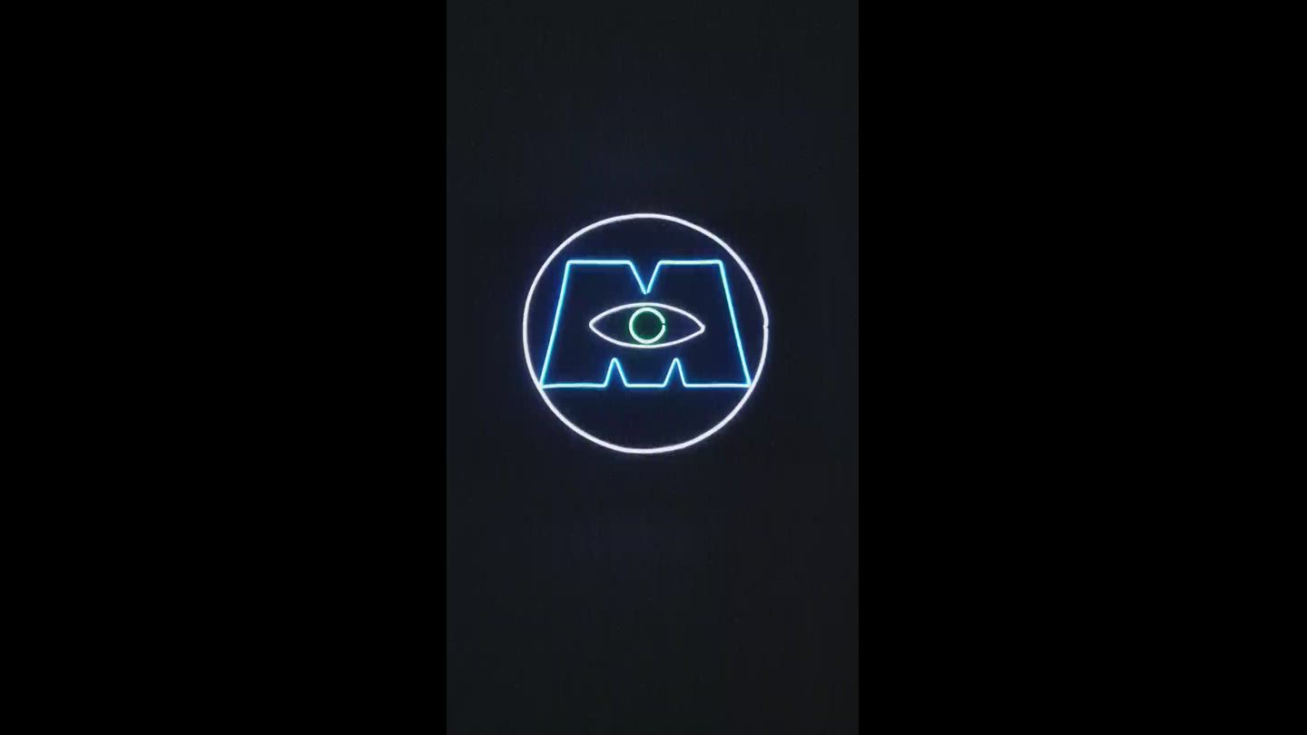 몬스터 주식회사  로고 네온사인(자체제작)💙